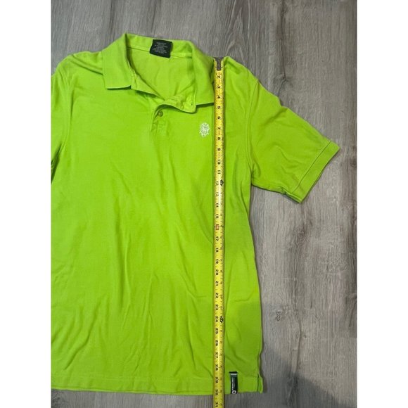 Mens South Pole Authentic Collection Lime Green Short Sleeve Polo Shirt Size L - Picture 5 of 7